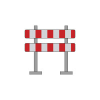 Roadworks signage