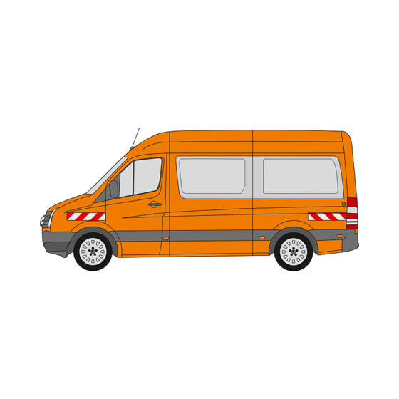 VW Crafter, 2011/04 - 2017/02 | Warning marking set