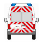 Ford Transit, medium high roof, combi, 2000/01 - 2013/12 | Rear warning marking set