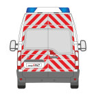 Opel Movano / Renault Master, H2, Kombi, 2010/03 - 2024/08 | Heck-Warnmarkierungssatz