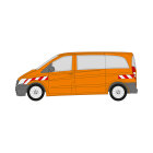 MB Vito, tailgate, 2010/10 - 2014/05 | Warning marking set
