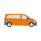 MB Vito, tailgate, 2010/10 - 2014/05 | Warning marking set