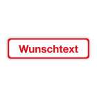 Magnetschild "Wunschtext", retroreflektierend, 580 x 150 mm