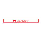 Magnetschild "Wunschtext", retroreflektierend, 1.180 x 150 mm
