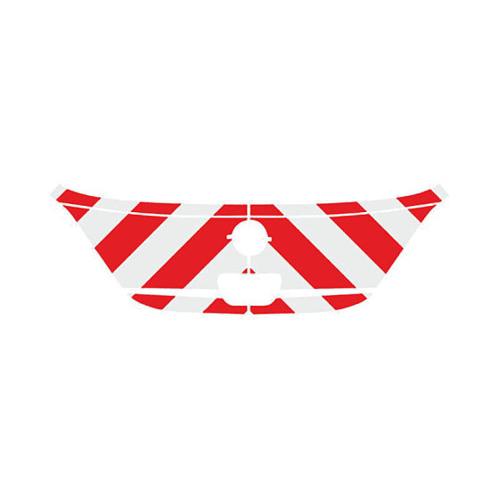 Rear warning marking set Opel Corsa D, 2006/10 - 2014/10