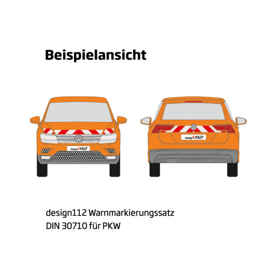 VW Golf 7, 2012/08 - 2017/01 | Warnmarkierungssatz