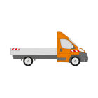 Fiat Ducato/Peugeot Boxer, Pritschenaufbau (glatter Untergrund), 2011/11 - 2014/04 | Warnmarkierungssatz