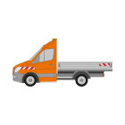 MB Sprinter, Pritschenaufbau (glatter Untergrund), 2013/09 - 2018/05 | Warnmarkierungssatz