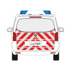 MB Vito/V-Klasse, Kombi, Heckklappe, 2014/06 - | Heck-Warnmarkierungssatz