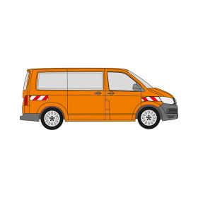 VW Transporter T6, Heckt&uuml;ren, 2015/06 - 2019/10 | Warnmarkierungssatz