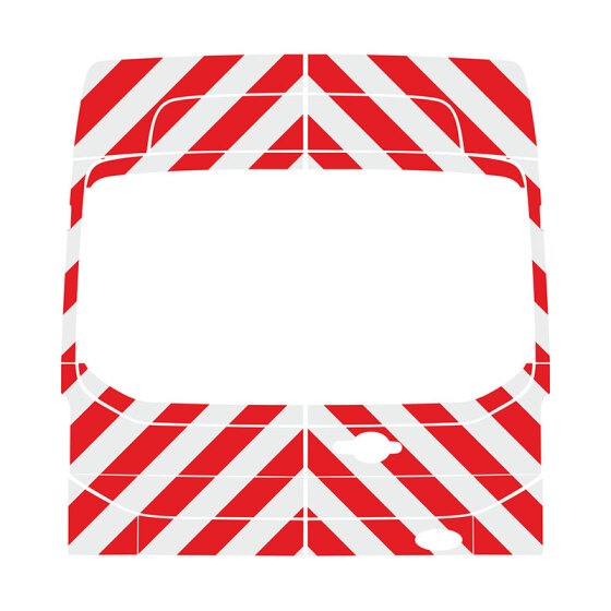 Ford Transit, Kombi, H3, 2014/05 - | Rear warning marking kit