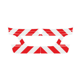 MB GLE W166, 2015/08 - 2018/10 | Rear warning marking set