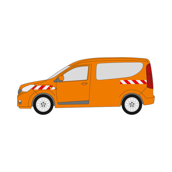 Dacia Dokker Express,Hecktüren, 2013/03 - 2017/03 | Warnmarkierungssatz
