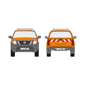 Nissan Navara, 2016/01 - 2022/06 | Warning marking set