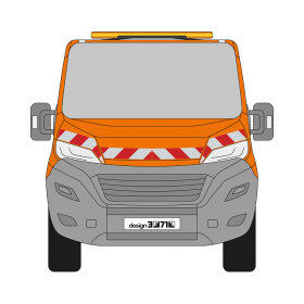 Fiat Ducato/Peugeot Boxer/Citroen Jumper, Pritschenaufbau, 2014/06 - | Warnmarkierungssatz