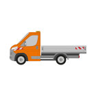 Fiat Ducato/Peugeot Boxer/Citroen Jumper, Pritschenaufbau (glatter Untergrund), 2014/06 -  | Warnmarkierungssatz
