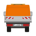 Fiat Ducato/Peugeot Boxer/Citroen Jumper, Pritschenaufbau (glatter Untergrund), 2014/06 -  | Warnmarkierungssatz
