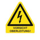 Aufkleber "Vorsicht Oberleitung"