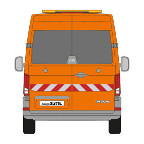 VW Crafter / MAN TGE, 2017/03 - | Warning marking set