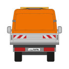 VW Crafter / MAN TGE Pritschenaufbau (unebener Untergrund), 2017/03 - | Warnmarkierungssatz