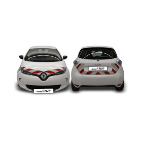 Renault Zoe, 2013/03 - 2019/09 | Warnmarkierungssatz