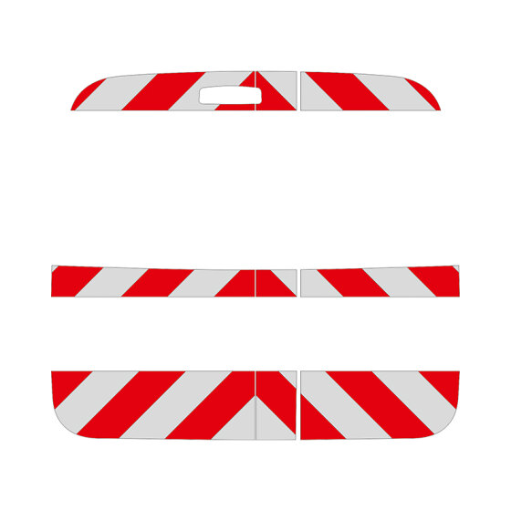 Dacia Logan MCV, 2006/10 - 2013/02 | Rear warning marking set