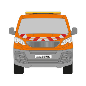 Opel Vivaro C/Citroen Jumpy/Peugeot Expert/Toyota ProAce, 2016/03 - 2024/01 | Warning marking set