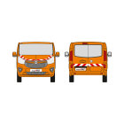 Renault Trafic III / Opel Vivaro B, Hecktüren, 2014/09 - 2021/08 | Warnmarkierungssatz