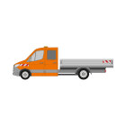 MB Sprinter, Pritschenaufbau (unebener Untergrund), 2018/06 - | Warnmarkierungssatz
