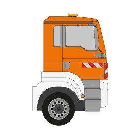 MAN TGS, 2007/10 - 2020 | Warnmarkierungssatz