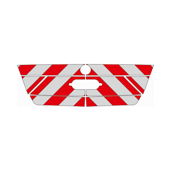 Skoda Fabia III, 2014/11 - 2020/11 | Heck-Warnmarkierungssatz