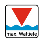 Aufkleber 2er Set "Wattiefe" | Quadratisch