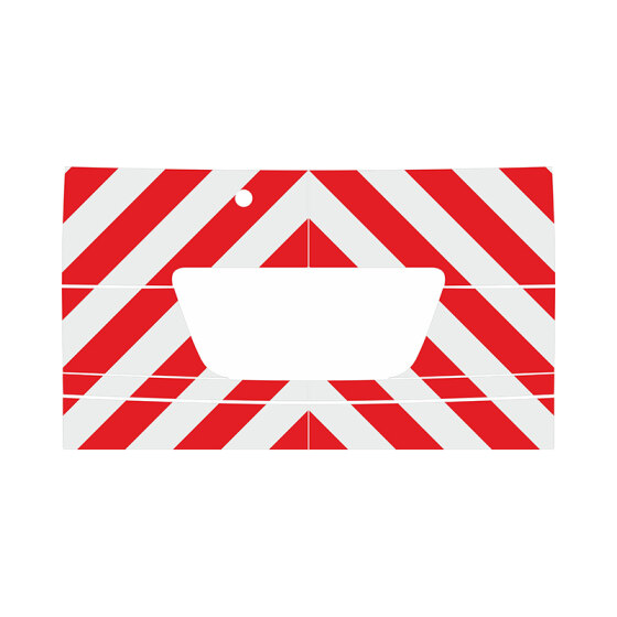 Nissan (e)NV200, tailgate, 2013/06 - | Rear warning marking set