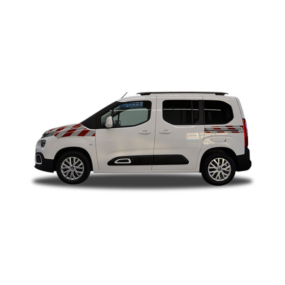 Citroen Berlingo, L1, Hecktüren, 2018/06 – 2024/01 | Warnmarkierungssatz