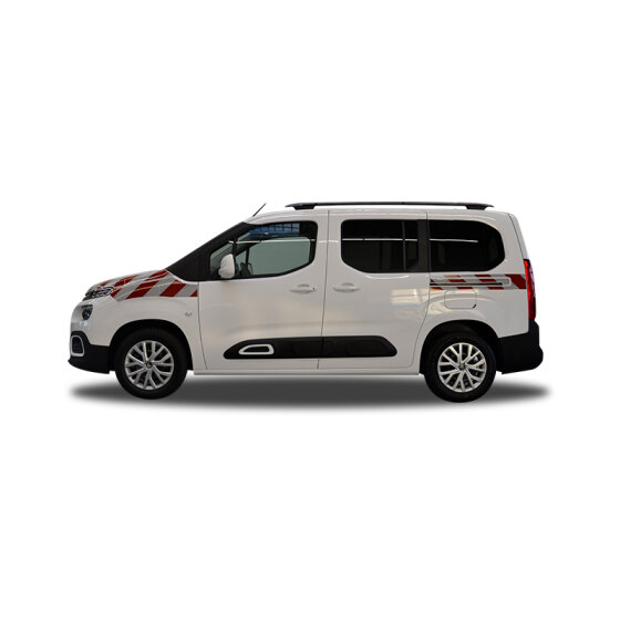 Citroen Berlingo, L2, Heckklappe, 2018/06 – 2024/01 | Warnmarkierungssatz