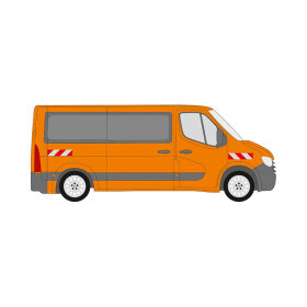 Renault Master III, 2019/10 - 2024/08 | Warnmarkierungssatz