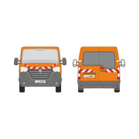 Renault Master III, 2019/10 - 2024/08 | Warnmarkierungssatz