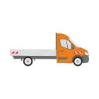 Renault Master III, Pritschenaufbau, 2019/10 - 2024/08 | Warnmarkierungssatz