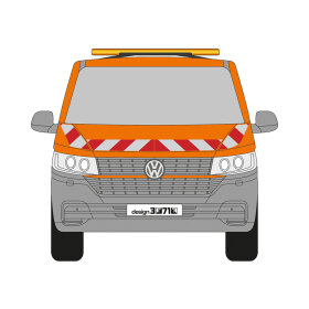 VW T6.1, Hecktüren, 2019/11 - 2024/04 | Warnmarkierungssatz
