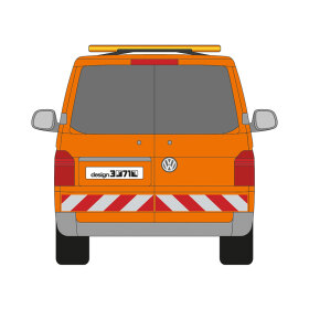VW T6.1, Hecktüren, 2019/11 - 2024/04 | Warnmarkierungssatz