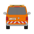 VW T6.1, Hecktüren, 2019/11 - 2024/04 | Warnmarkierungssatz