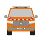 VW T6.1, Pritschenaufbau, 2019/11 - 2024/04 | Warnmarkierungssatz