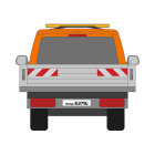 VW T6.1, Pritschenaufbau, 2019/11 - 2024/04 | Warnmarkierungssatz