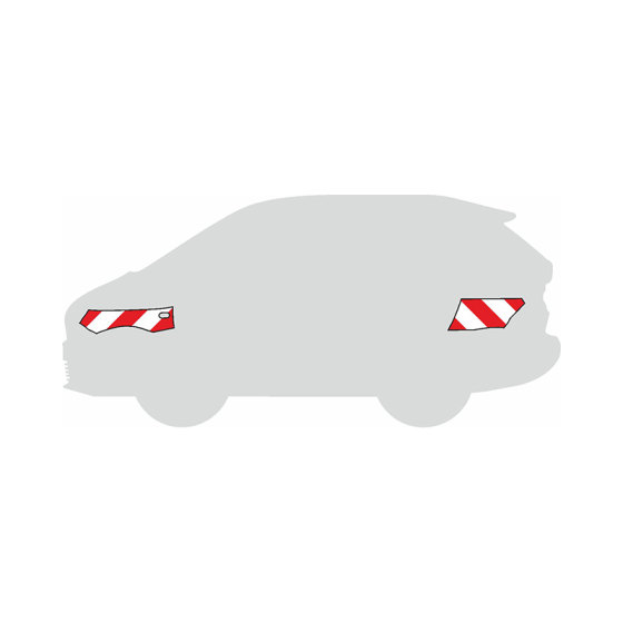 Renault Twingo, III, 2014/09 -  | Warnmarkierungssatz