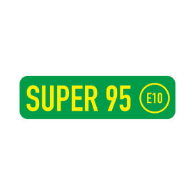 Aufkleber "SUPER 95 (E10)"