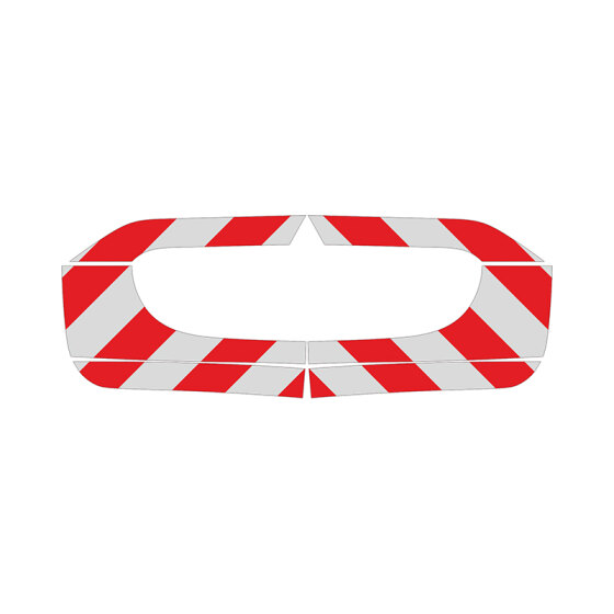 Mitsubishi Outlander, 2012 - 2015/09 | Rear warning marking kit