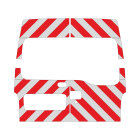 Opel Movano A / Renault Master II, H1/H2, station wagon, 1997/10 - 2010/02 | Rear warning marking set