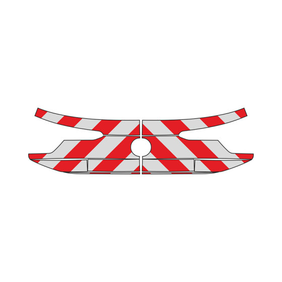 VW ID.3, 2019/11 - | Rear warning marking set