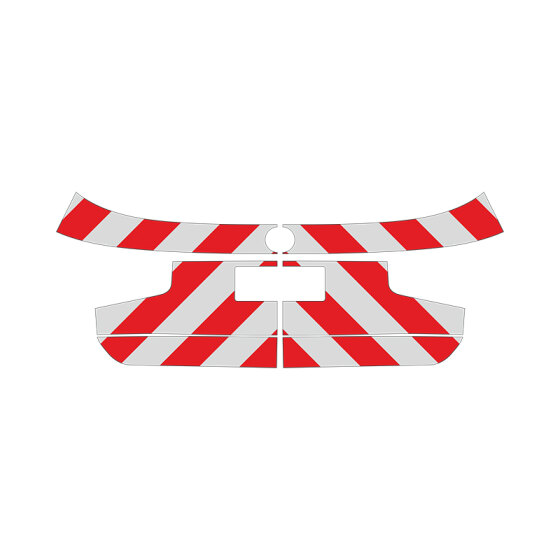 MB GLB, X247, 2019/09 - | Heck-Warnmarkierungssatz