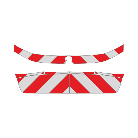 Peugeot 208, 2019/03 - | Rear warning marking set